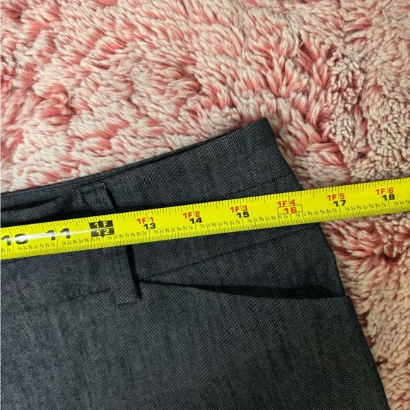 7th Avenue New York & Company Dark Grey Straight Leg Speckled Dress Pants - Picture 6 of 9